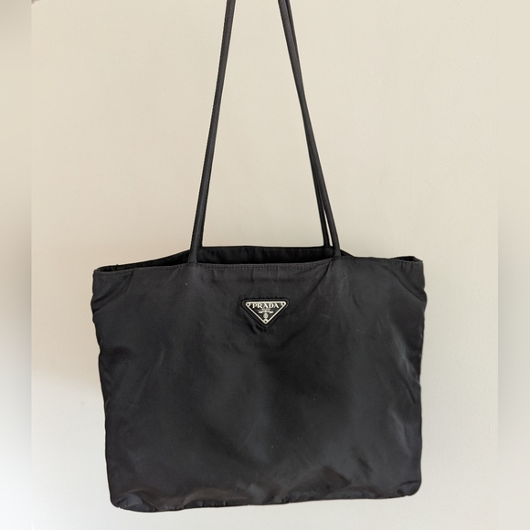 Black Prada nylon shoulder bag tote - Picture 1 of 16